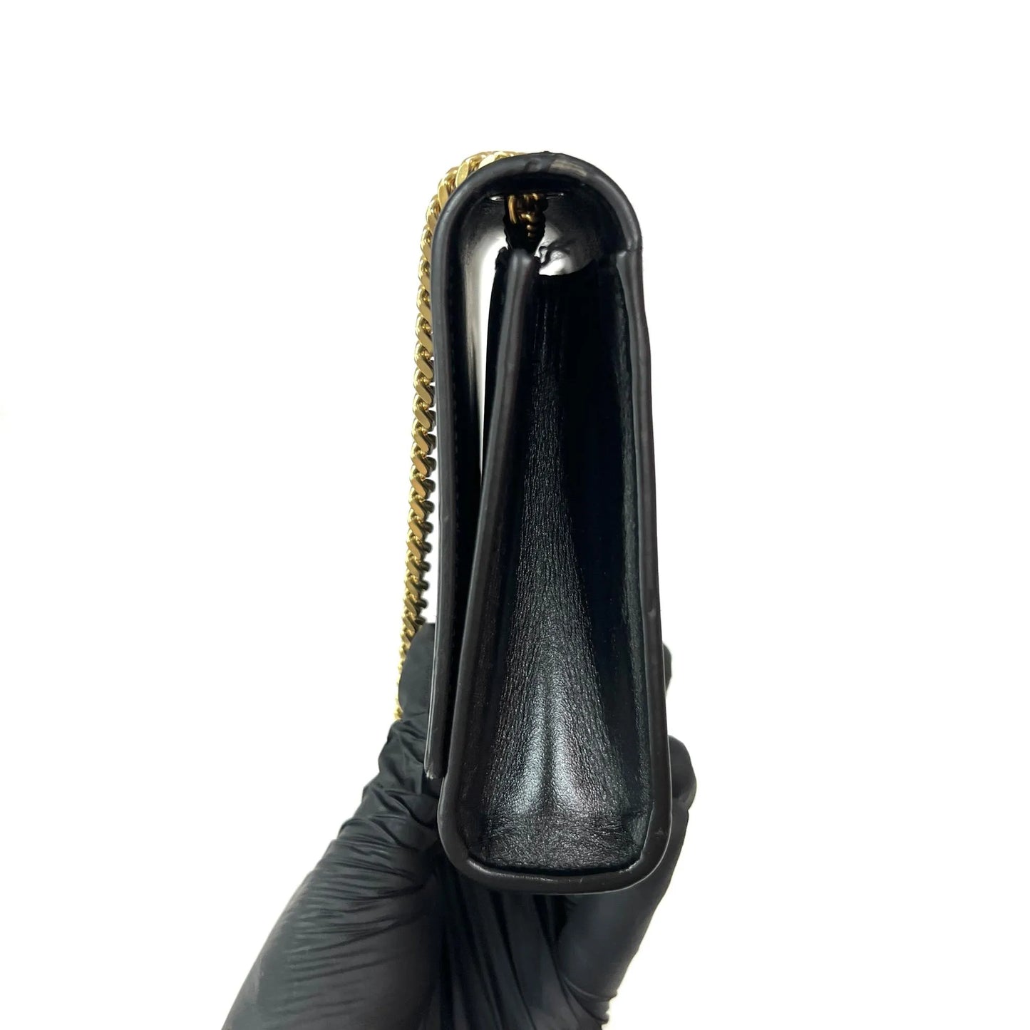 Saint Laurent Kate leather, Black, Leather, Shoulder Bag