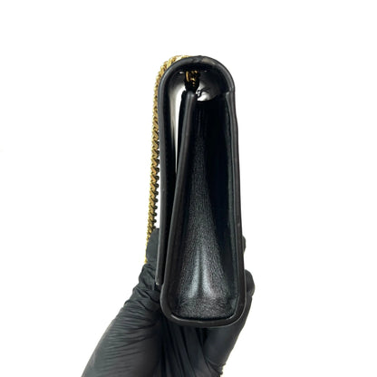 Saint Laurent Kate leather, Black, Leather, Shoulder Bag