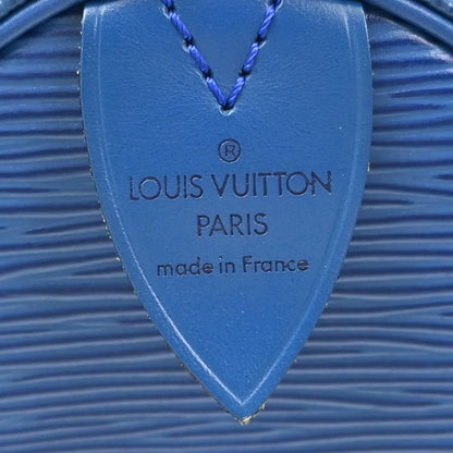 Louis Vuitton Speedy Epi Leather, Blue, Leather, Handbag