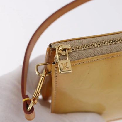 Louis Vuitton Lexington Pochette Patent Leather, Beige, Patent Leather, Clutch