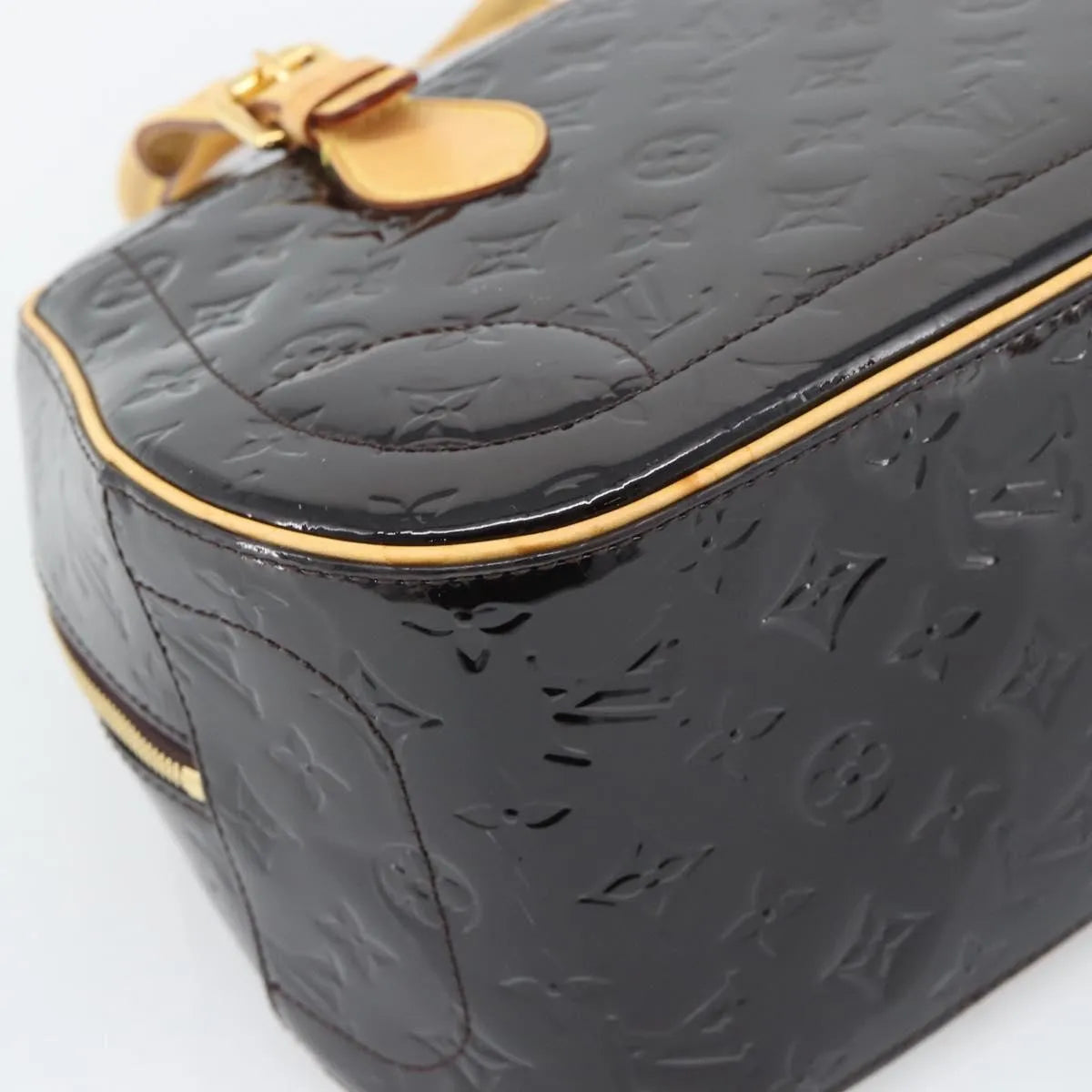 Louis Vuitton Summit Drive Monogram Vernis, Black, Patent Leather, Handbag