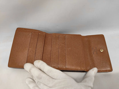 Louis Vuitton Porte Tresor Etui Papiers Monogram Canvas, Brown, Canvas, Wallet