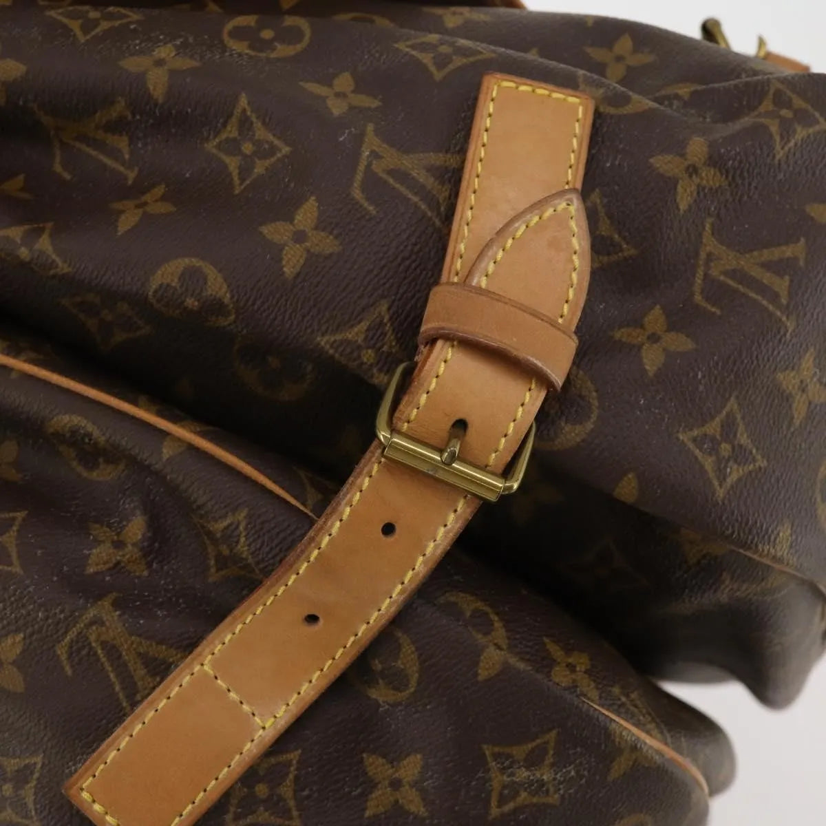 Louis Vuitton Saumur Monogram Canvas, Brown, Canvas, Shoulder Bag