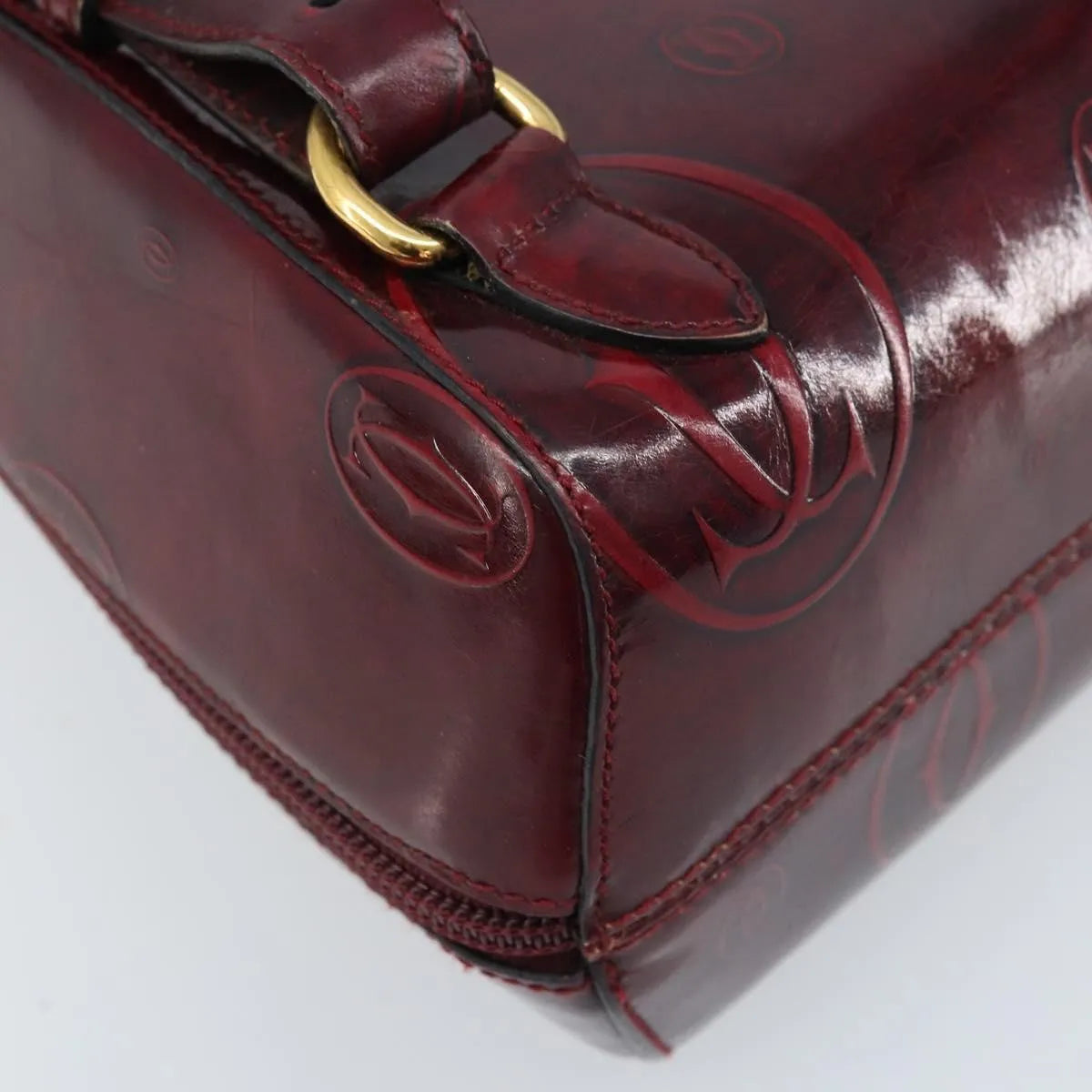 cartier Happy birthday Patent leather, Burgundy, Patent Leather, Backpack