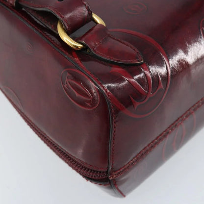 cartier Happy birthday Patent leather, Burgundy, Patent Leather, Backpack