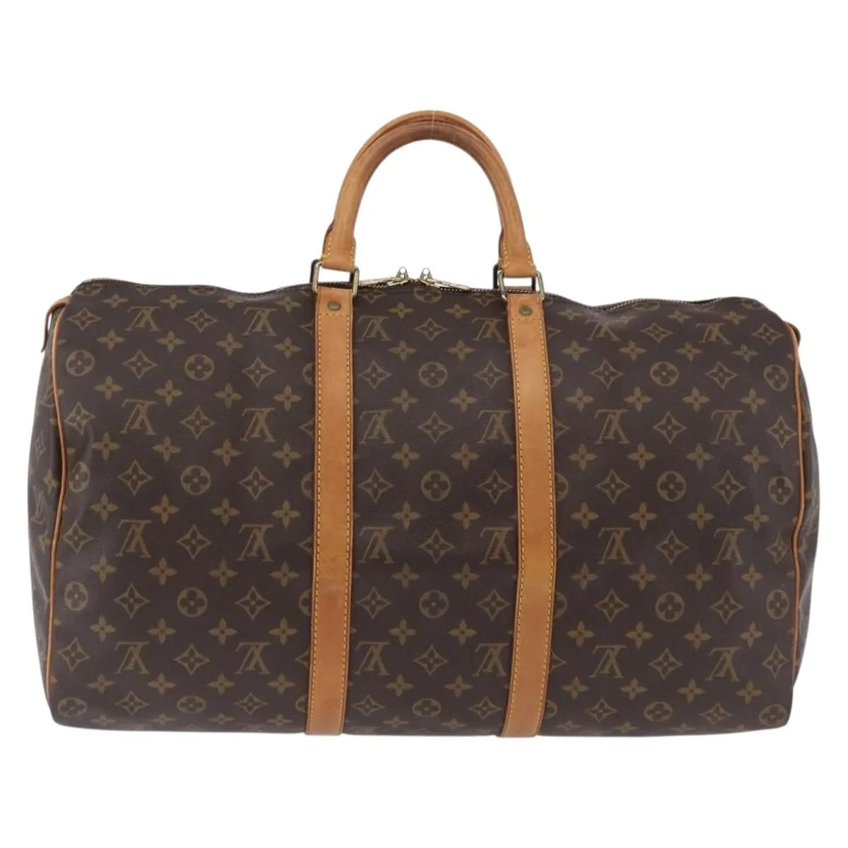 Louis Vuitton Keepall Monogram, Brown, Canvas, Travel Bag