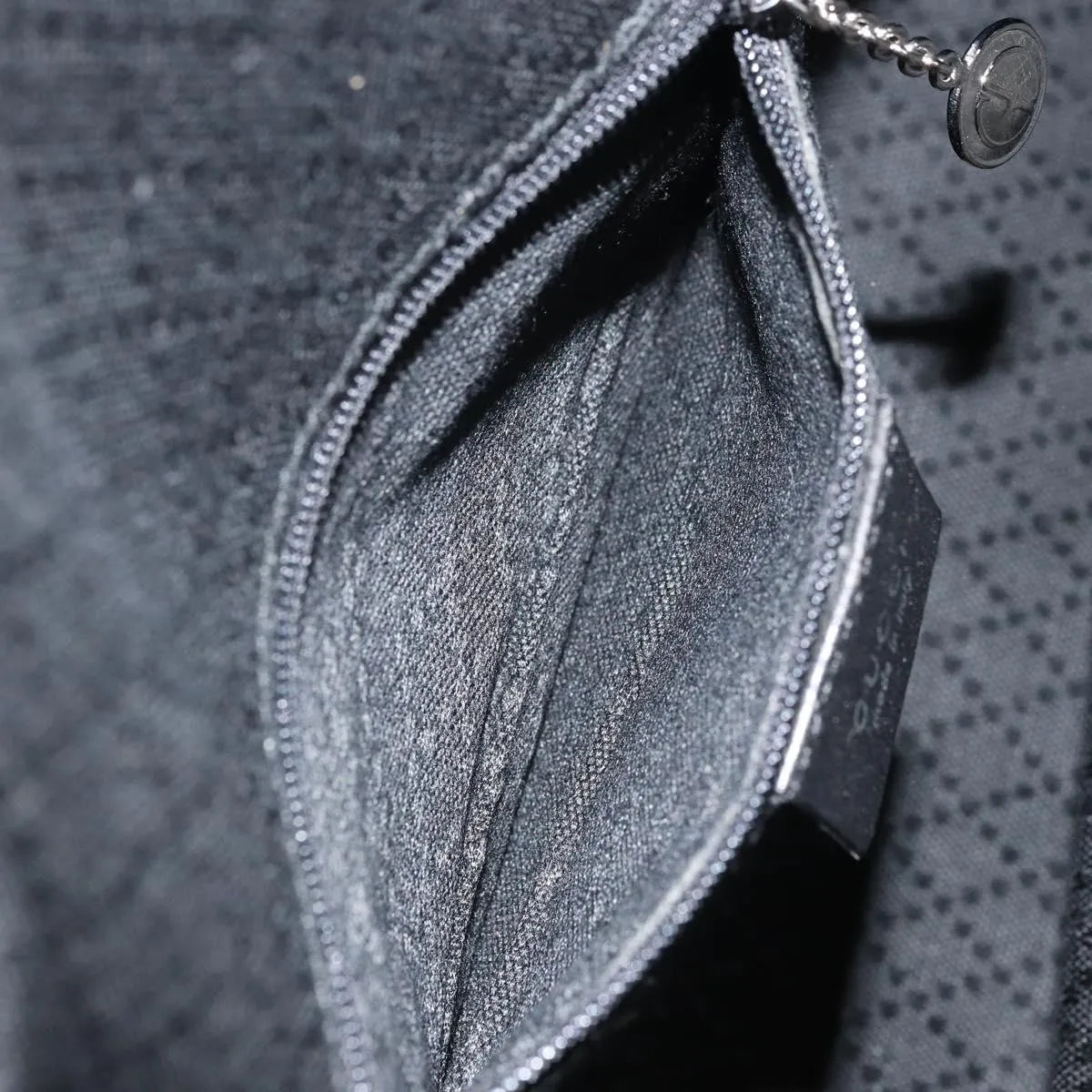 Gucci Vintage Nylon, Black, Nylon, Shoulder Bag