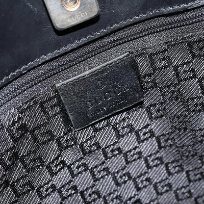 Gucci Vintage tote Leather, Black, Leather, Tote Bag