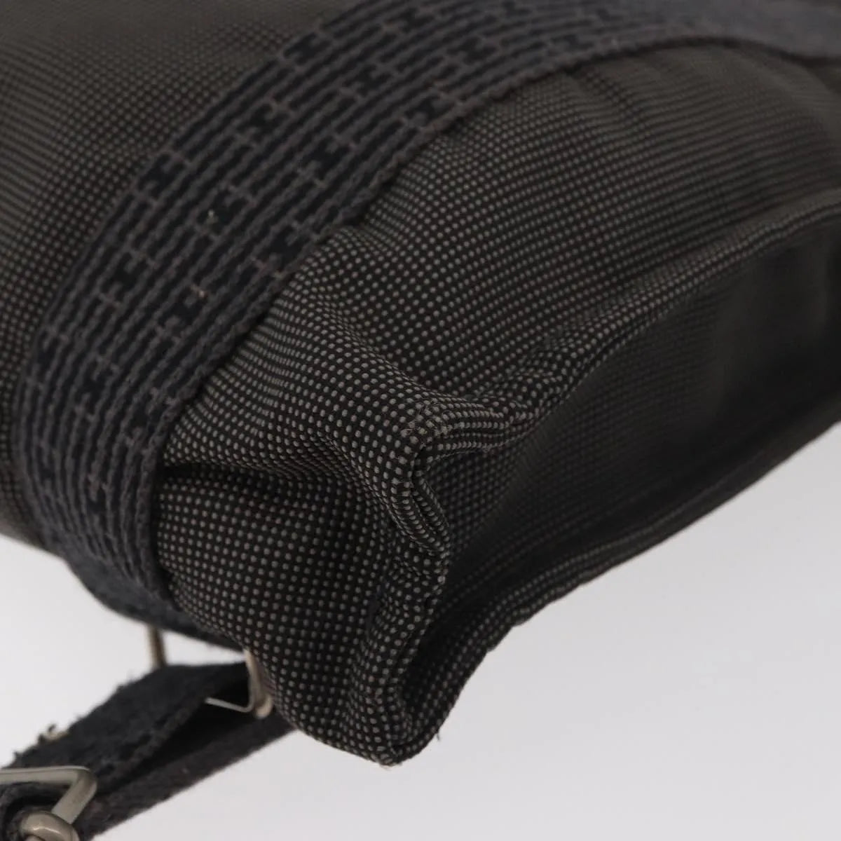 Hermes Herline Canvas, Gray, Canvas, Backpack