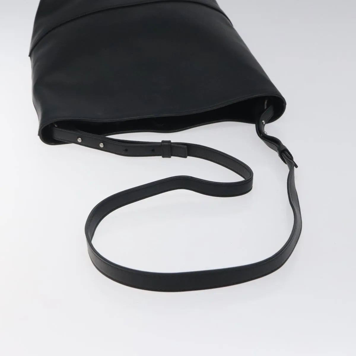 Bottega Veneta Vintage Leather, Black, Leather, Shoulder Bag
