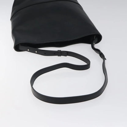 Bottega Veneta Vintage Leather, Black, Leather, Shoulder Bag