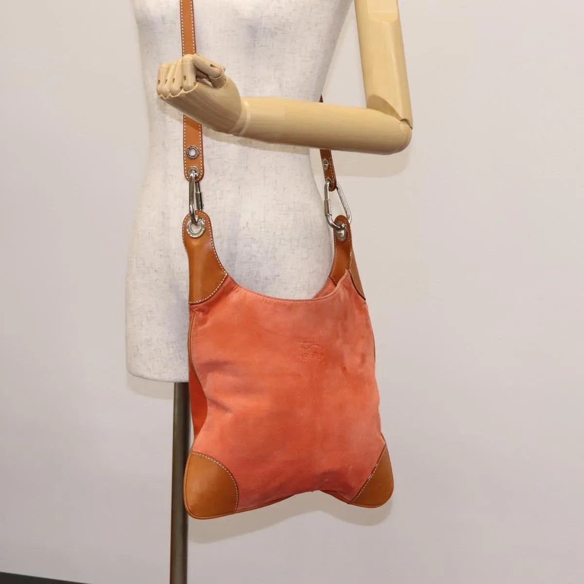 Burberry Blue Label Suede, Orange, Suede, Shoulder Bag