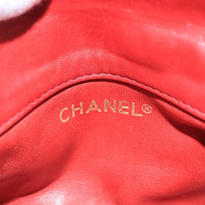 Chanel Vintage CC Flap Waist Quilted Leather, Red, Leather, Clutch