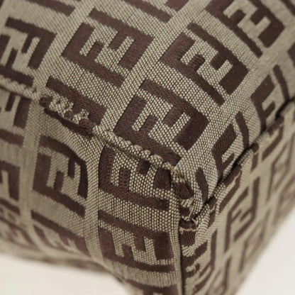 Fendi Vintage Shopping Tote Zucchino Canvas, Beige, Canvas, Shoulder Bag