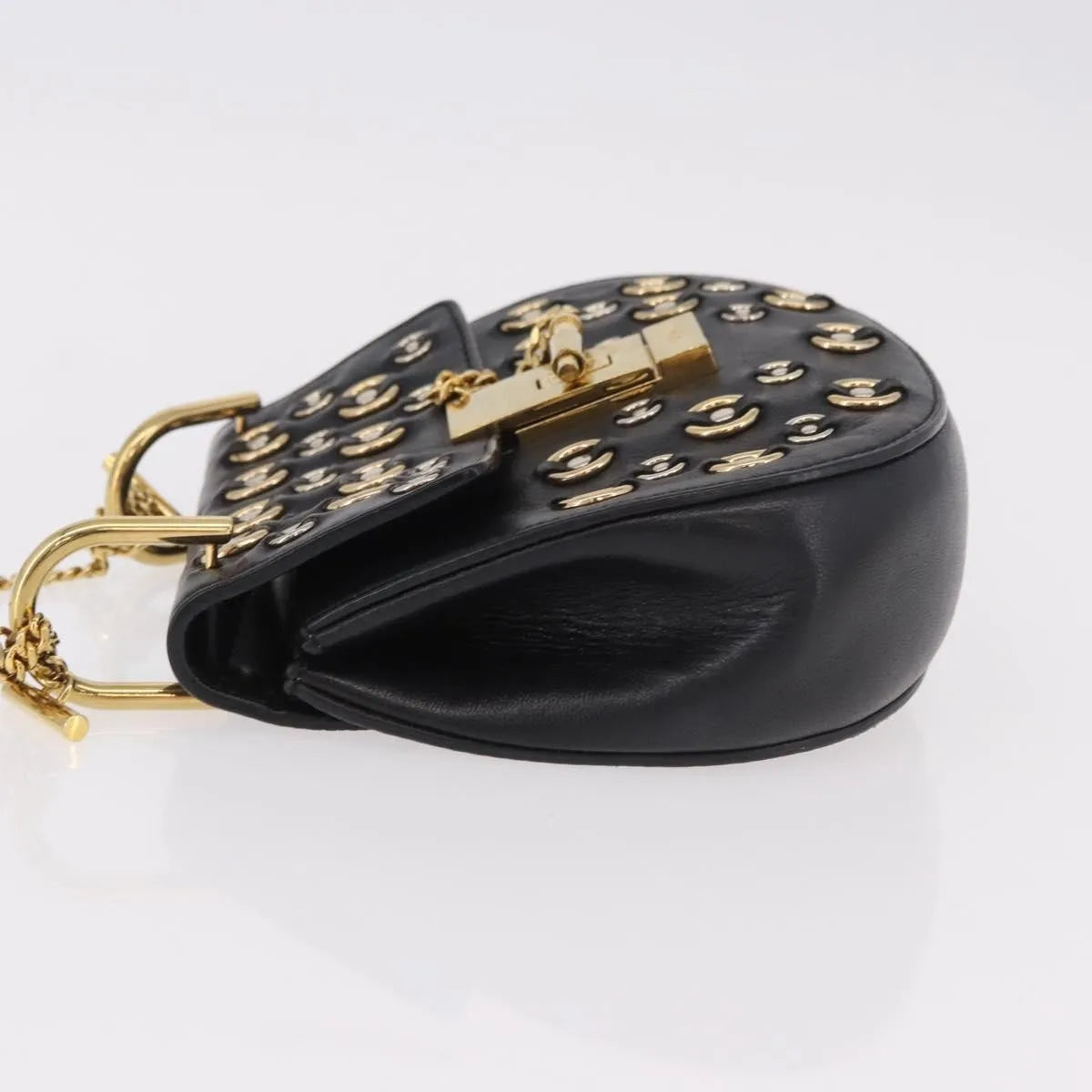Chloe Drew Leather, Black, Leather, Shoulder Bag