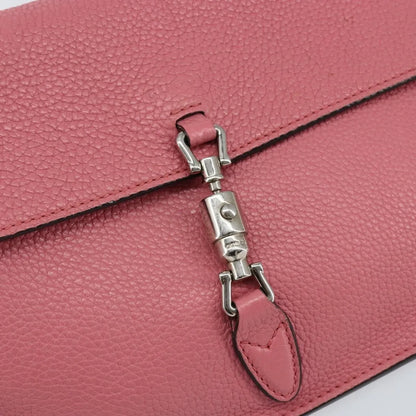 Gucci Jackie Soft Convertible Clutch Leather, Pink, Leather, Handbag