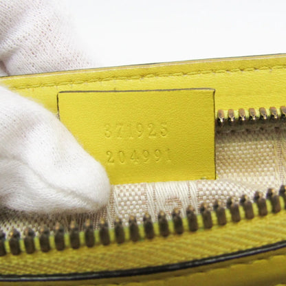 Gucci Bright Bit Convertible Tote Patent leather, Yellow, Patent Leather, Handbag