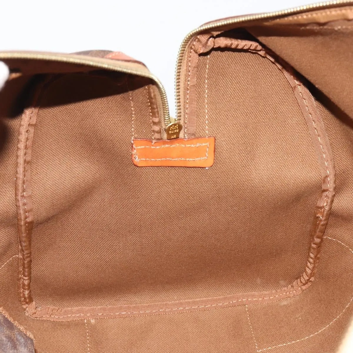 Celine Vintage Duffle Canvas and Leather, Brown, Canvas, Travel Bag
