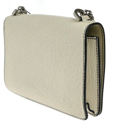 Christian Dior J'Adior Flap Canyon Grained Lambskin with Mosaic Detail, White, Leather, Shoulder Bag