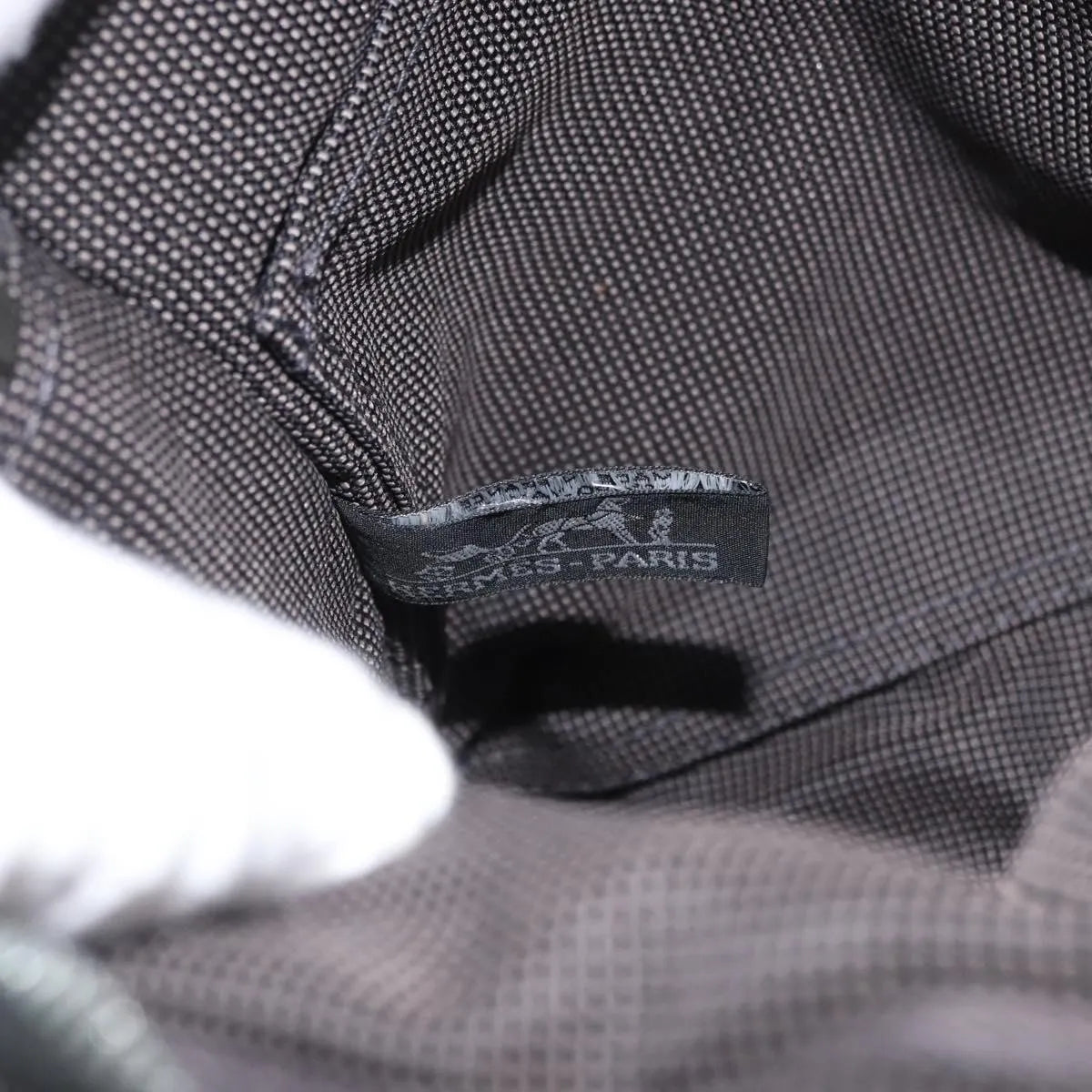 Hermes Herline Canvas, Gray, Canvas, Backpack