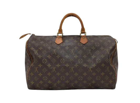 Louis Vuitton Speedy Monogram Canvas, Brown, Canvas, Handbag