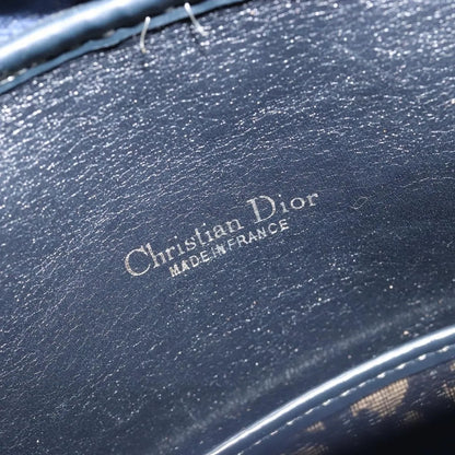 Christian Dior Vintage Trotter Boston Diorissimo Canvas, Navy, Canvas, Handbag