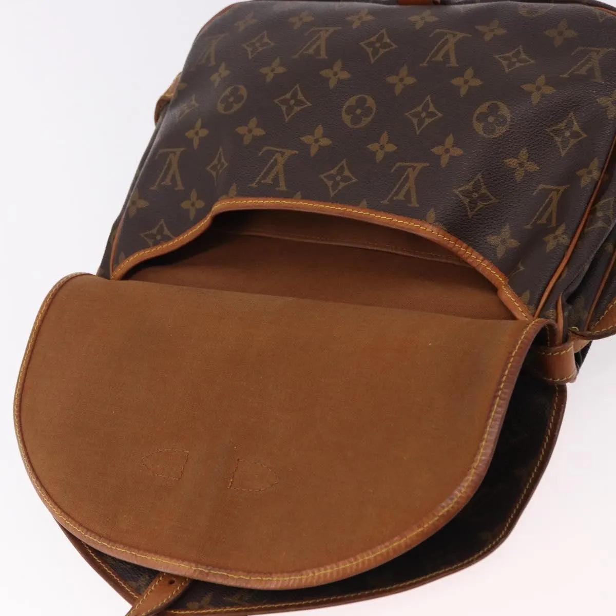 Louis Vuitton Saumur Monogram, Brown, Canvas, Shoulder Bag