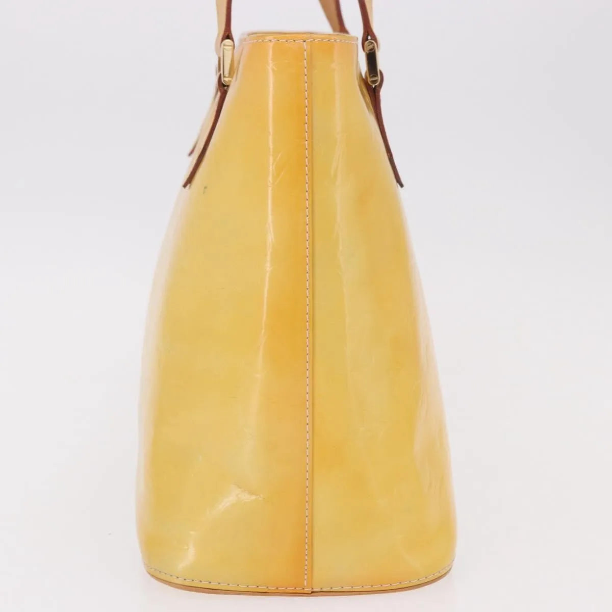 Louis Vuitton Houston Monogram Vernis, Yellow, Patent Leather, Handbag