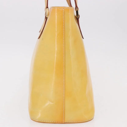 Louis Vuitton Houston Monogram Vernis, Yellow, Patent Leather, Handbag