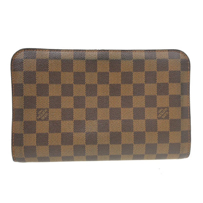 Louis Vuitton Pochette Saint Louis Damier, Brown, Canvas, Clutch