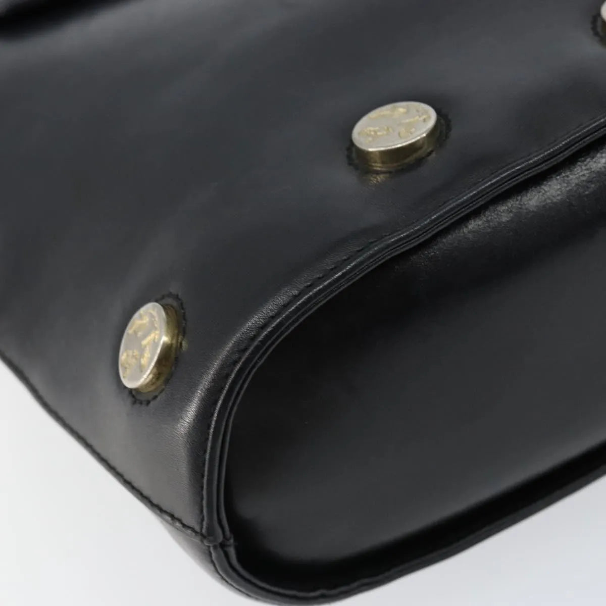 Salvatore Ferragamo Vintage Leather, Black, Leather, Handbag
