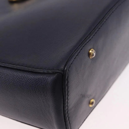 Celine Vintage Leather, Navy, Leather, Shoulder Bag