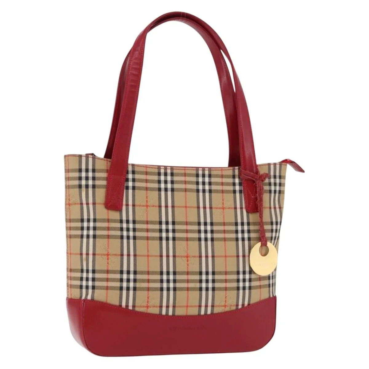 Burberry Nova Check Nova Check Canvas and leather, Beige, Canvas, Handbag