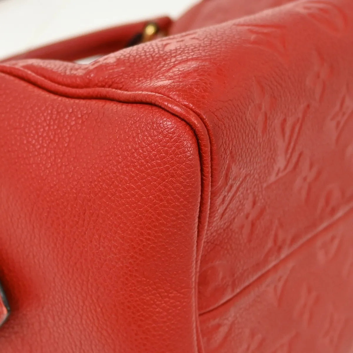Louis Vuitton Speedy Bandouliere NM Monogram Empreinte Leather, Red, Leather, Handbag