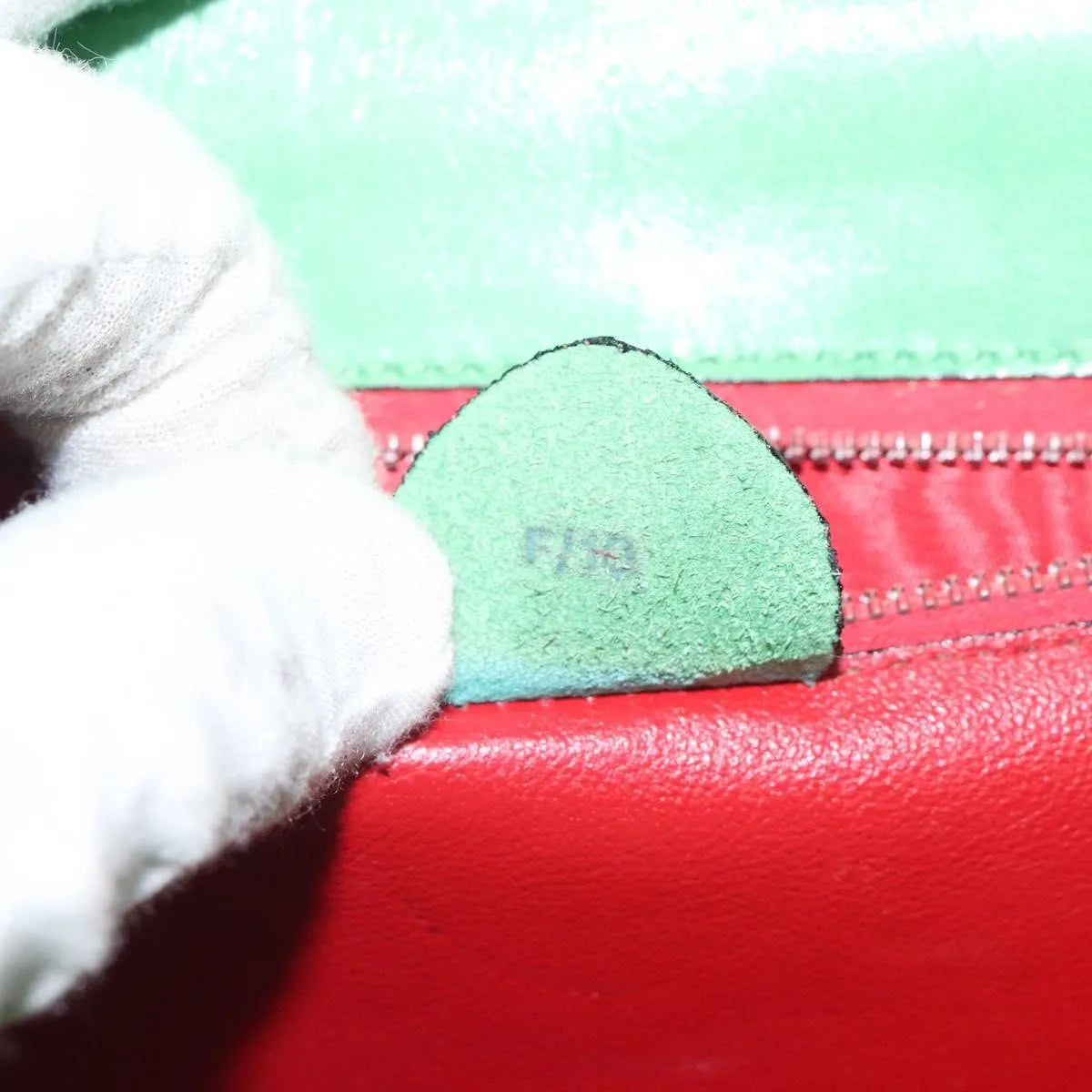 Celine vintage Leather, Green, Leather, Handbag