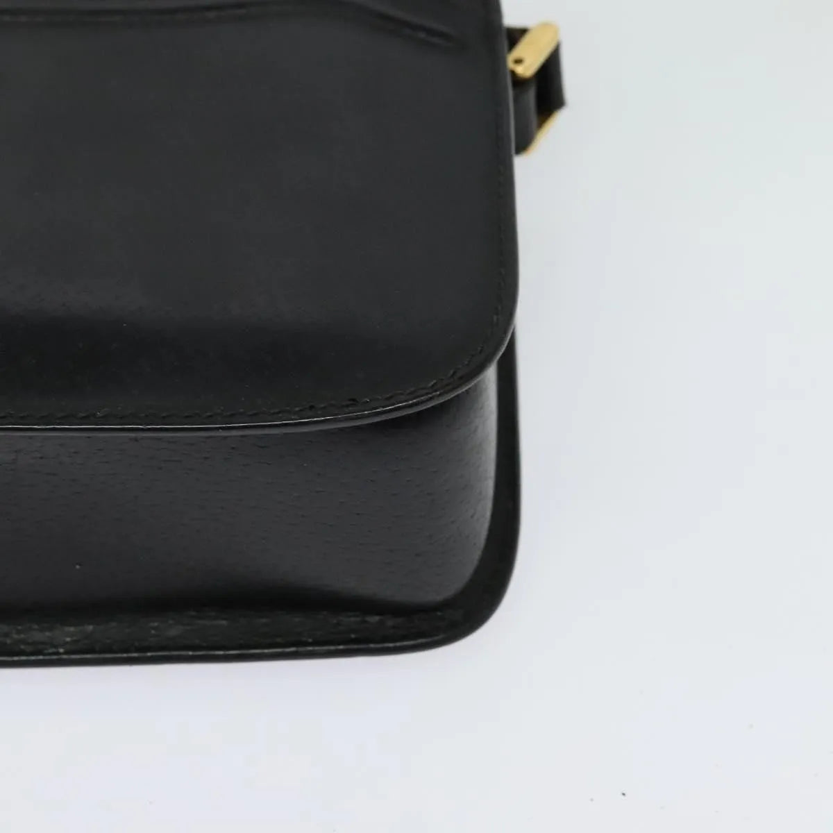 Gucci Vintage Leather, Black, Leather, Shoulder Bag