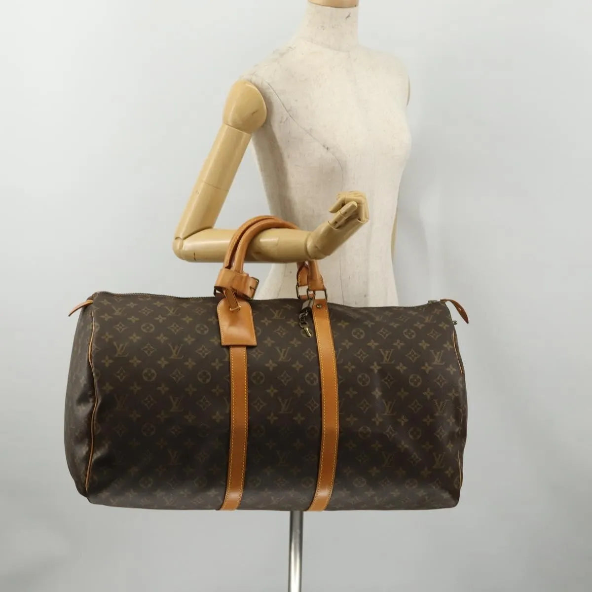 Louis Vuitton Keepall Monogram Canvas, Brown, Canvas, Travel Bag