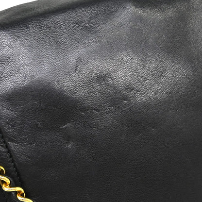 Chanel Vintage CC Envelope Chain Flap Lambskin, Black, Leather, Shoulder Bag