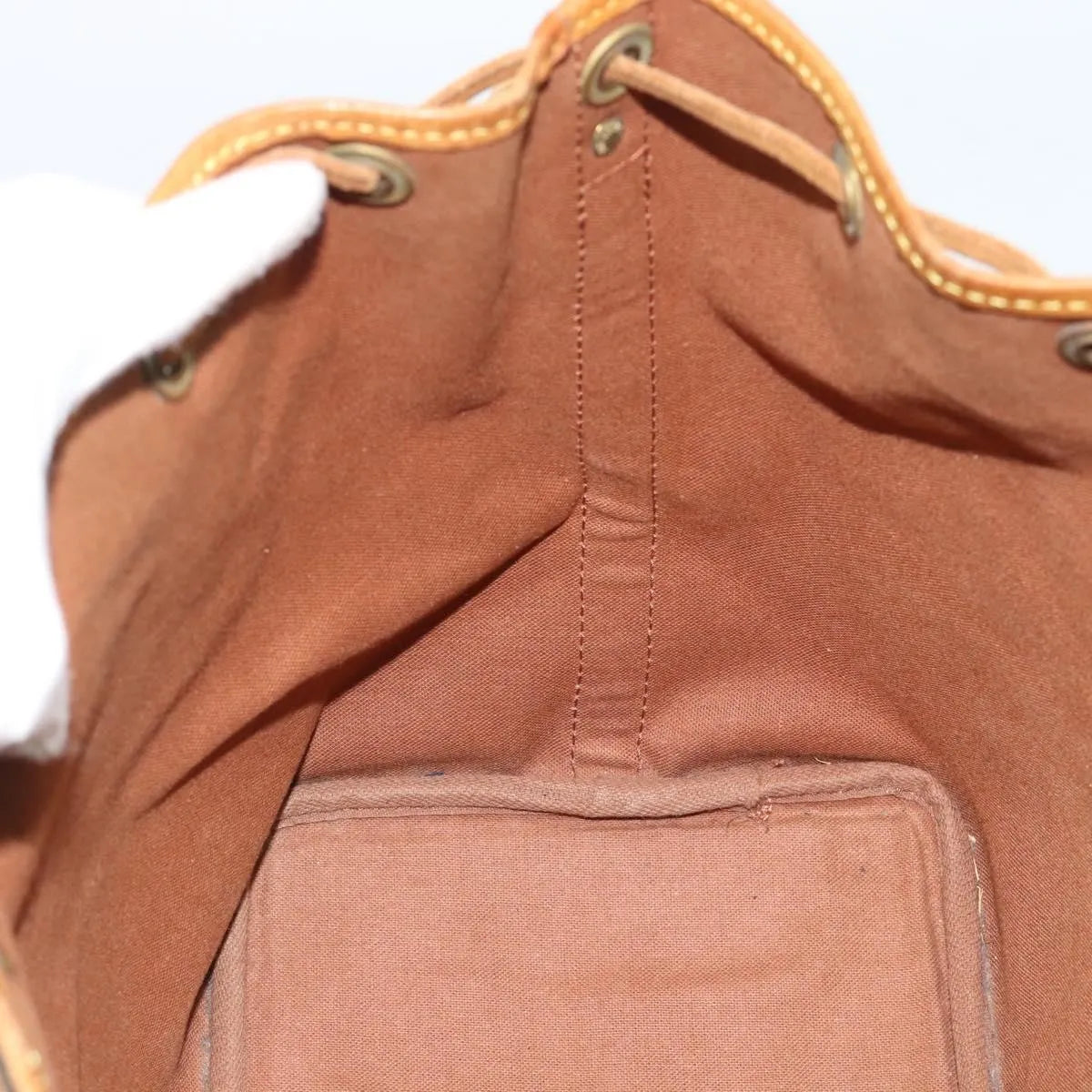 Louis Vuitton Petit Noe Monogram Canvas, Brown, Canvas, Shoulder Bag