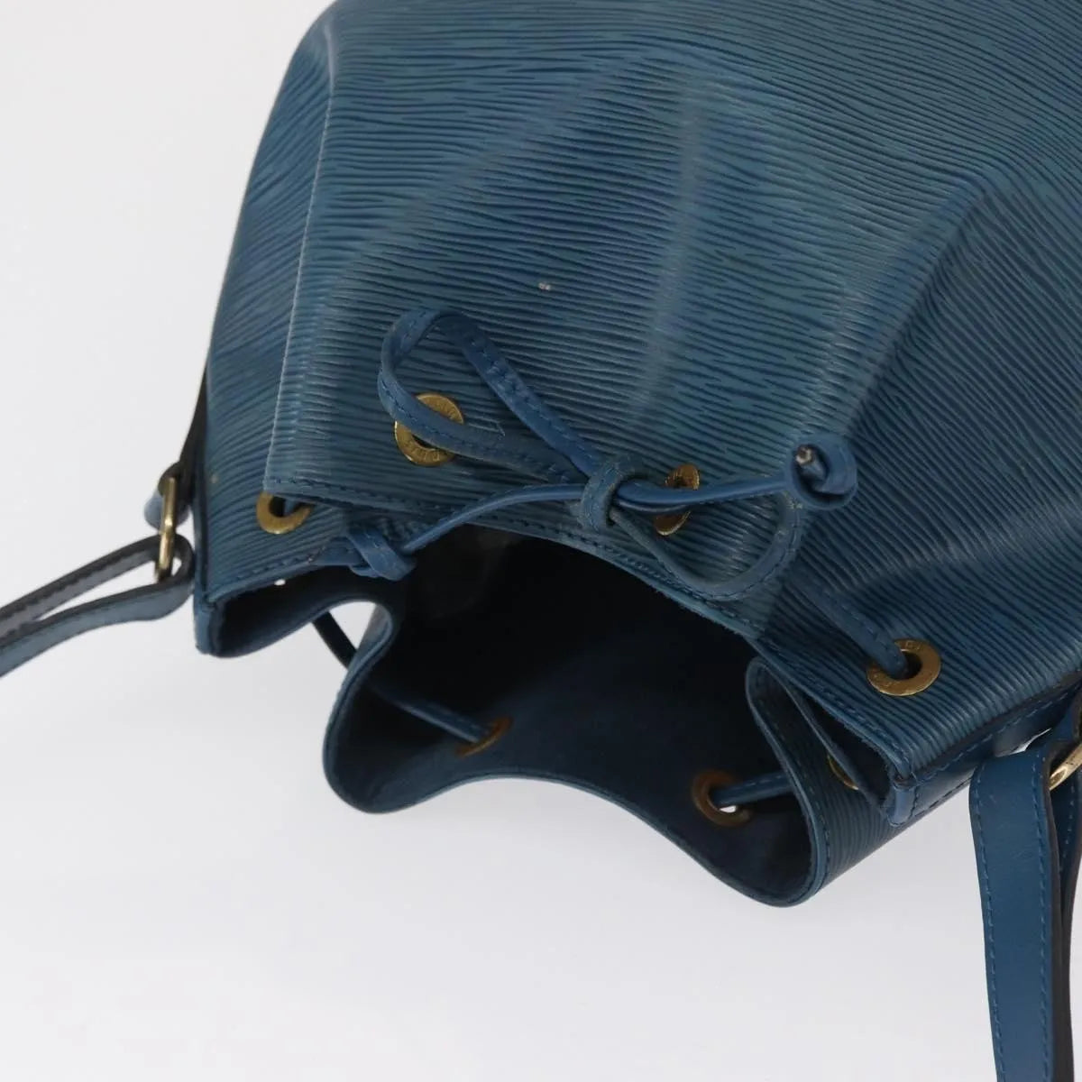 Louis Vuitton Petit Noe Epi Leather, Blue, Leather, Shoulder Bag