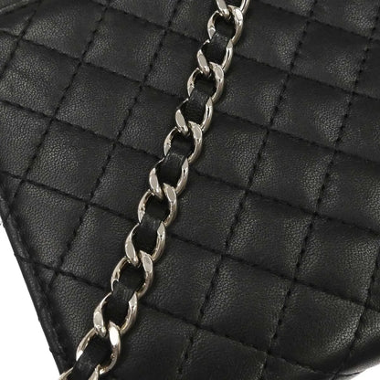 Chanel Wallet on Chain Quilted Lambskin, Black, Leather, Wallet