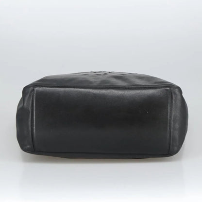 Chanel Vintage CC Resin Chain Tote Leather, Black, Leather, Tote Bag