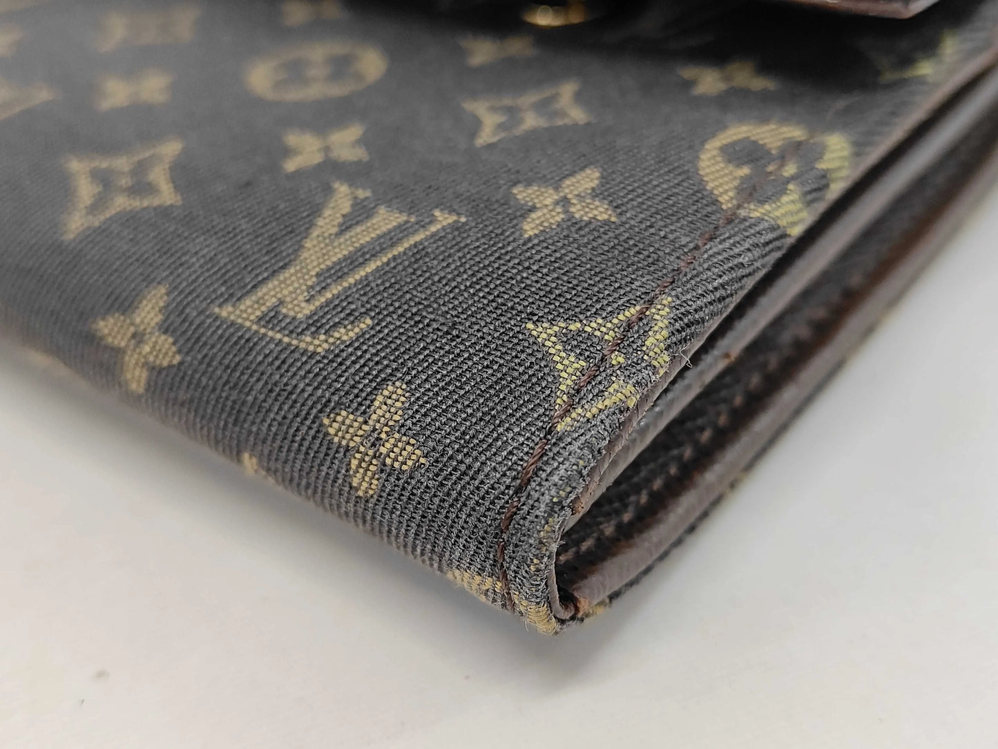 Louis Vuitton Vintage Sarah Monogram Idylle, Brown, Linen, Wallet