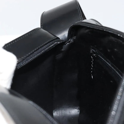Gucci Vintage G logo Leather, Black, Patent Leather, Shoulder Bag