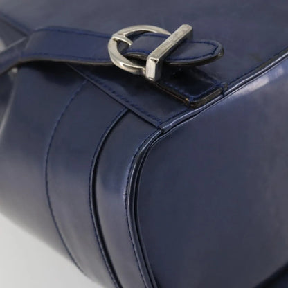 Salvatore Ferragamo Vala Patent Leather, Navy, Patent Leather, Backpack