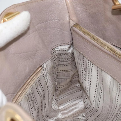 Salvatore Ferragamo Gancini Leather, Pink, Leather, Handbag