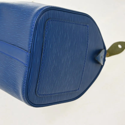 Louis Vuitton Speedy Epi Leather, Blue, Leather, Handbag