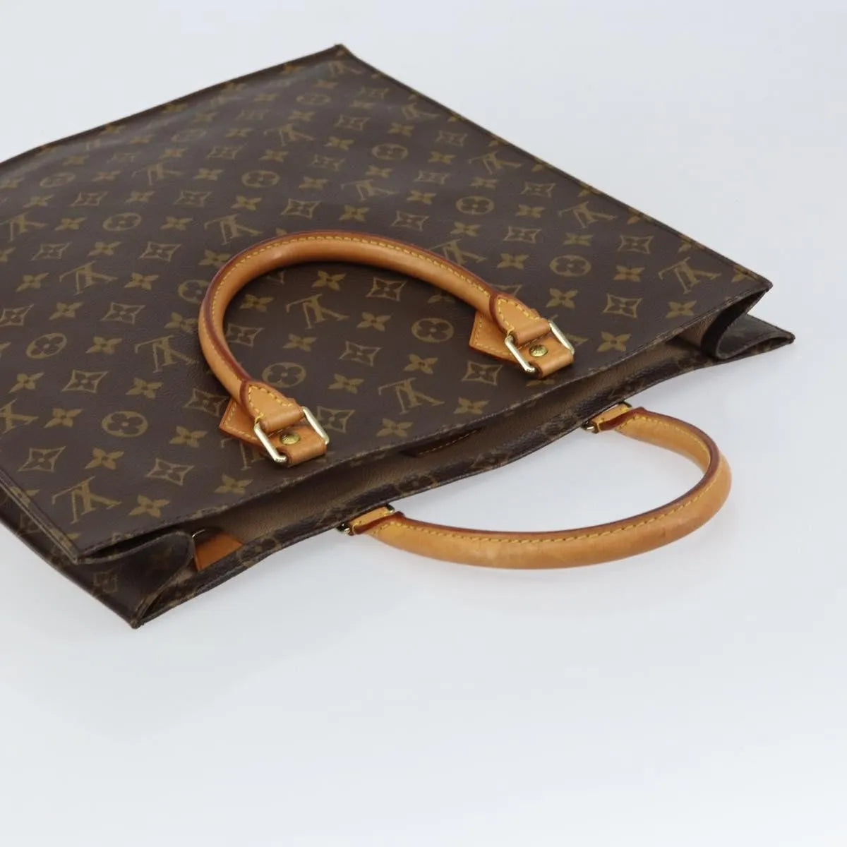 Louis Vuitton Sac Plat Monogram Canvas, Brown, Canvas, Handbag