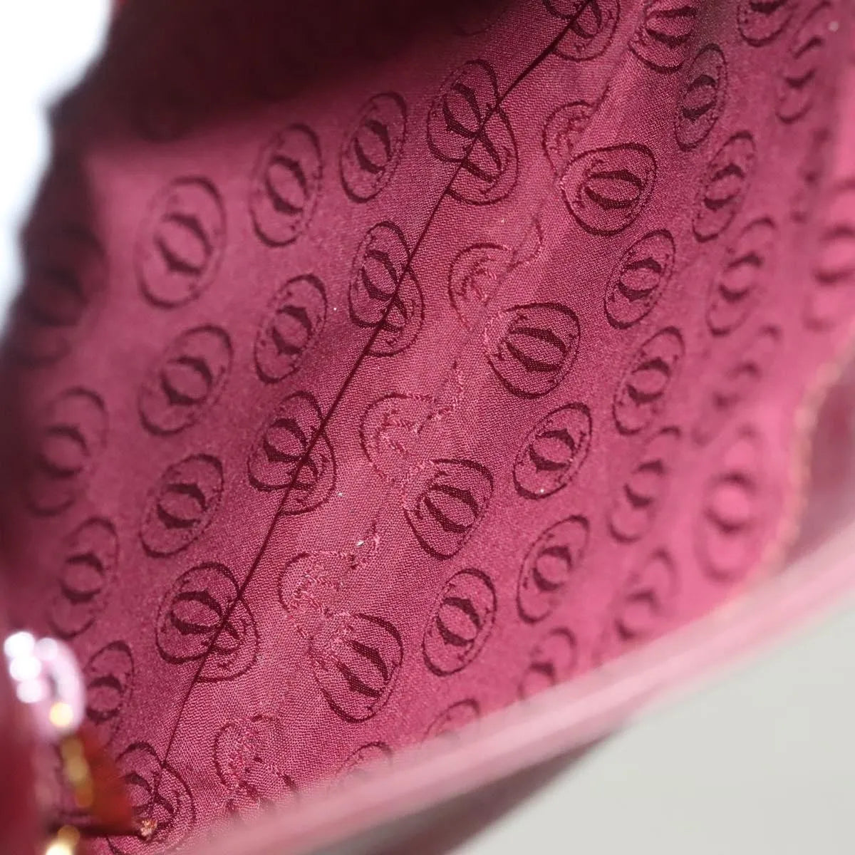 cartier Vintage must de Cartier Leather, Burgundy, Leather, Shoulder Bag