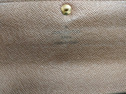 Louis Vuitton Emilie Monogram Canvas, Brown, Canvas, Wallet